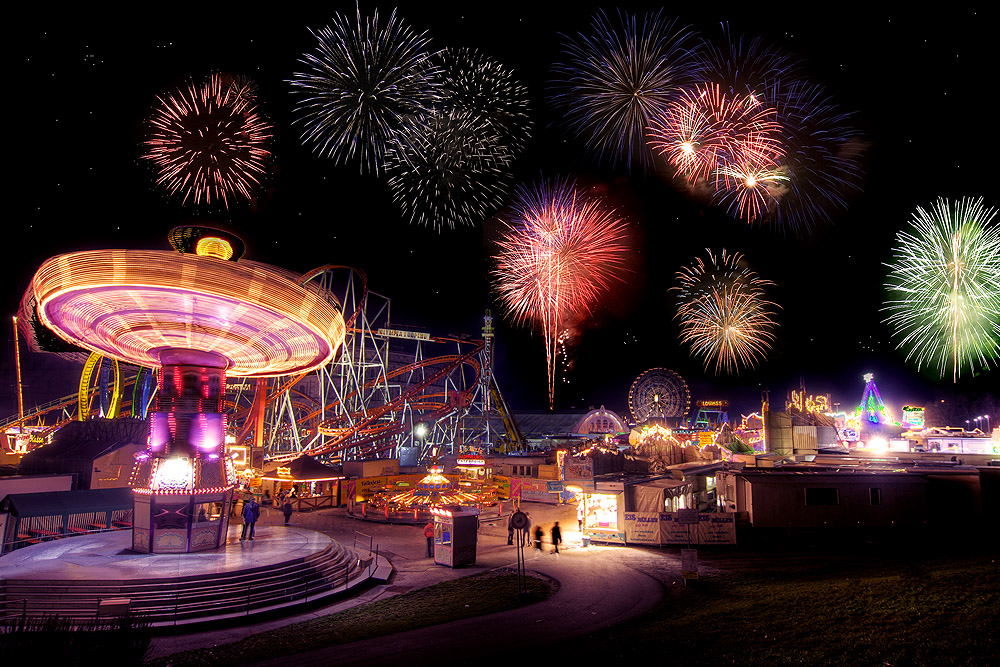 Feuerwerk Fruehlingsvolksfest 08