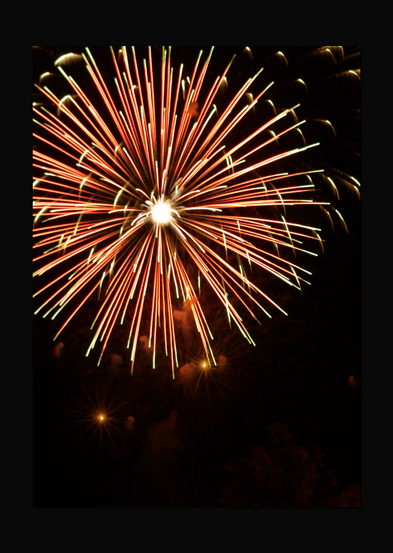 Feuerwerk Herbstmesse Freiburg 2. Versuch