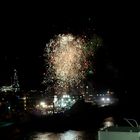 Feuerwerk im Hafen von Ijmuiden/Niederlande