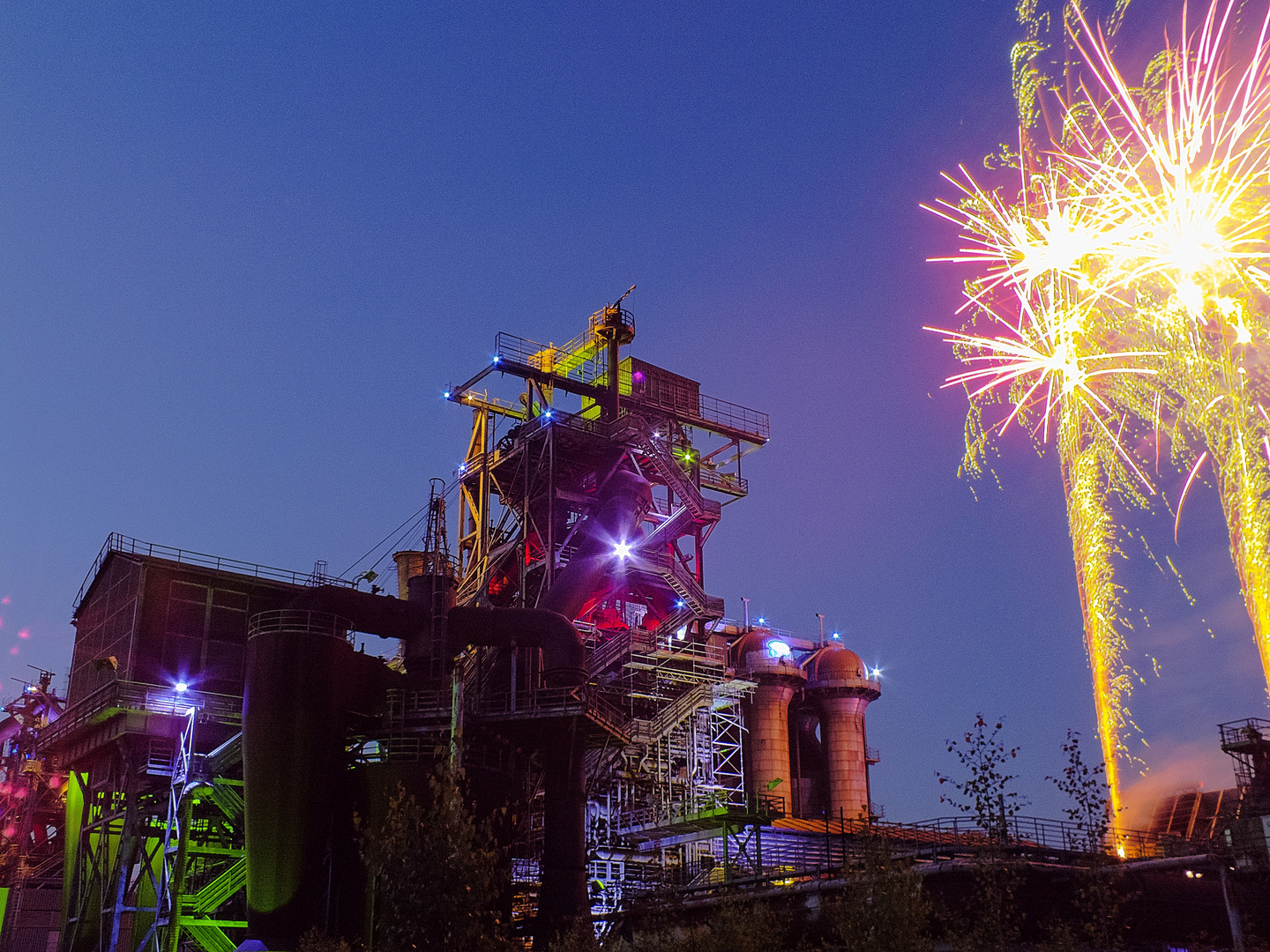 Feuerwerk im Landschaftspark Duisburg II