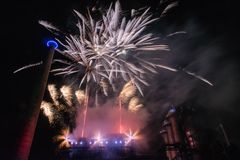 Feuerwerk im Landschaftspark Duisburg (LaPaDu)