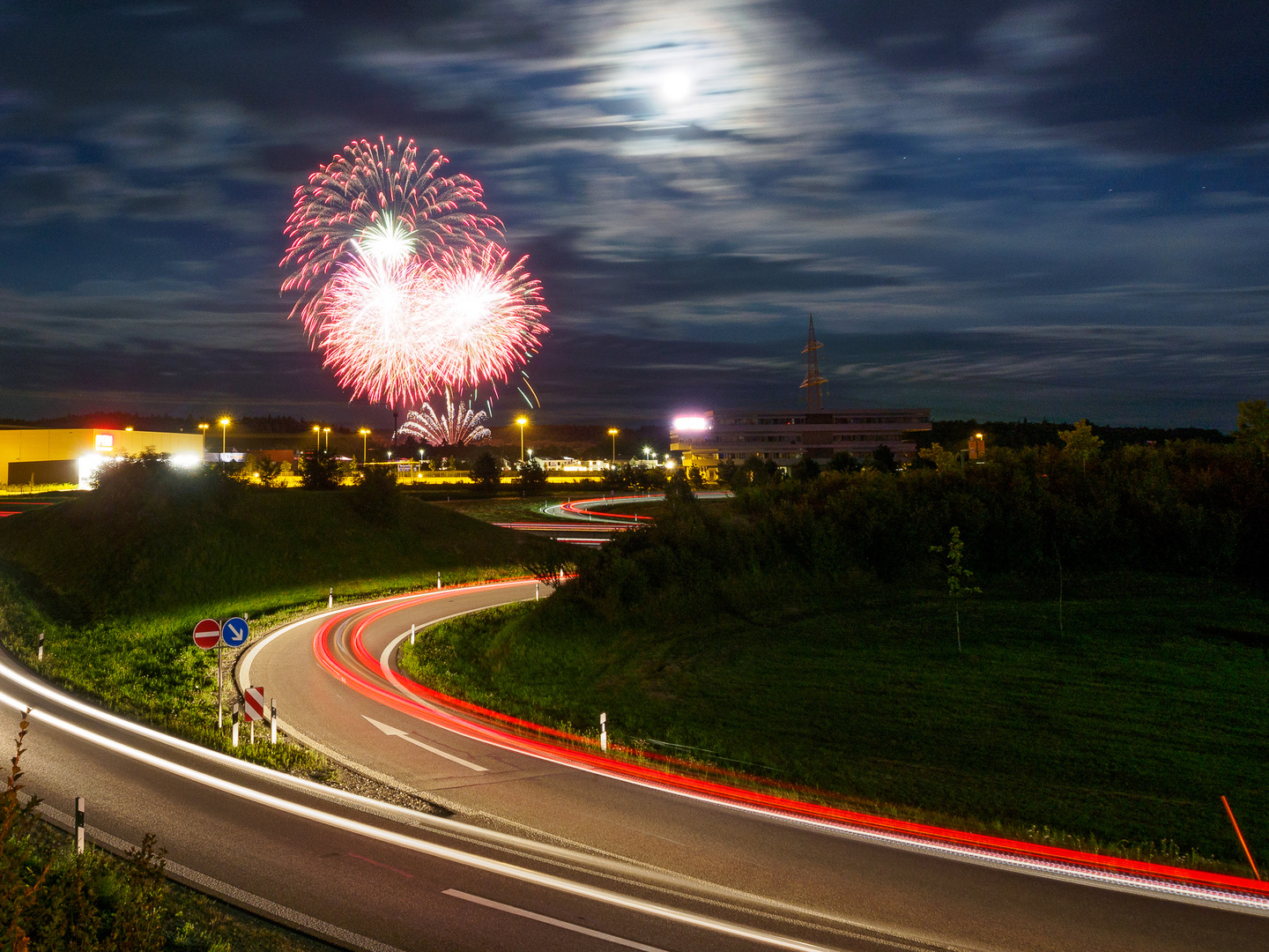 Feuerwerk im Legoland