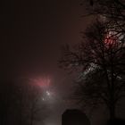 Feuerwerk im Nebel