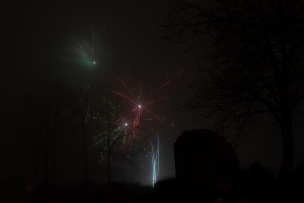 Feuerwerk im Nebel II