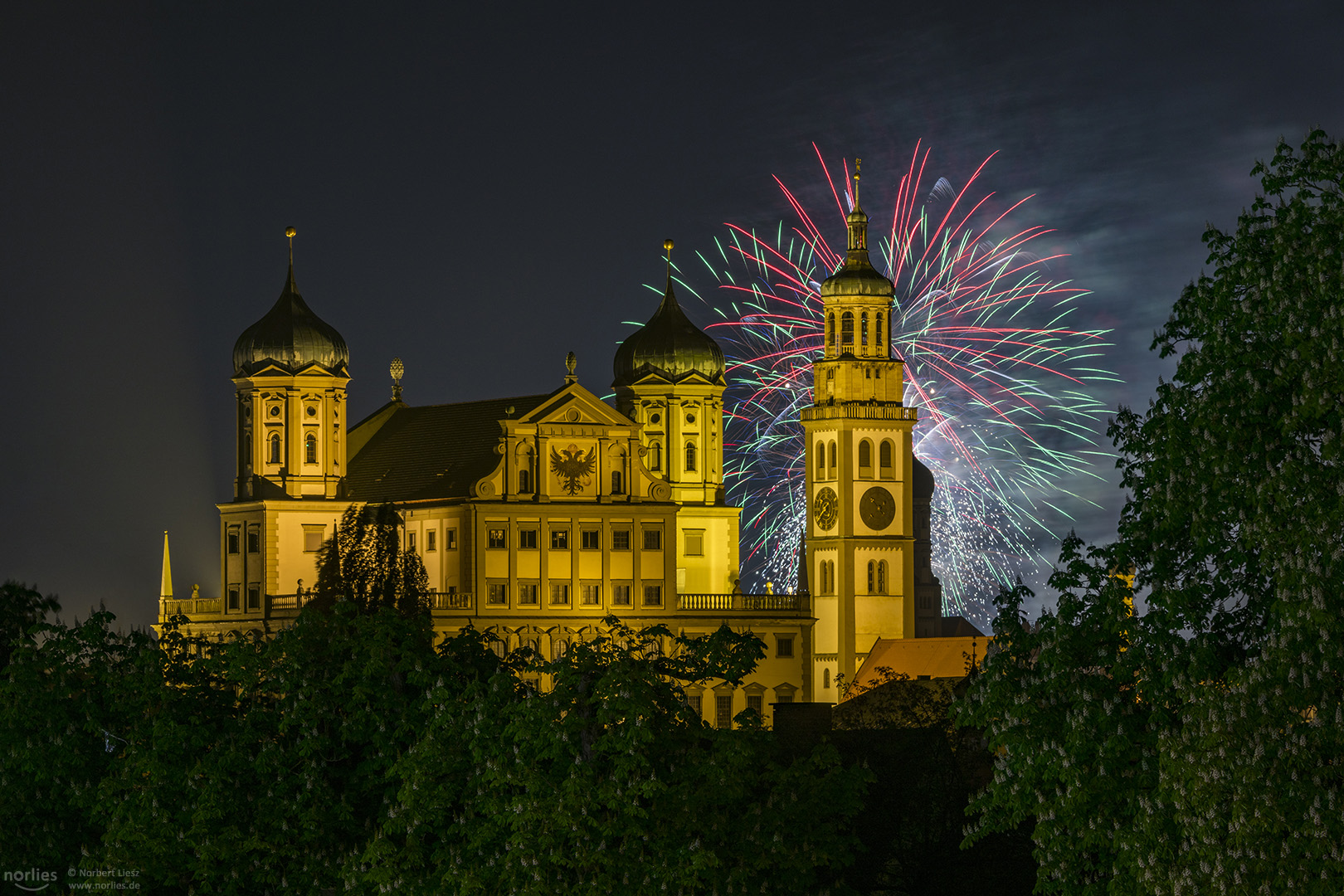 Feuerwerk in Augsburg