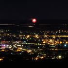 Feuerwerk in Bad Kreuznach bei Nacht