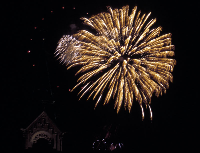 Feuerwerk in Badenweiler 1