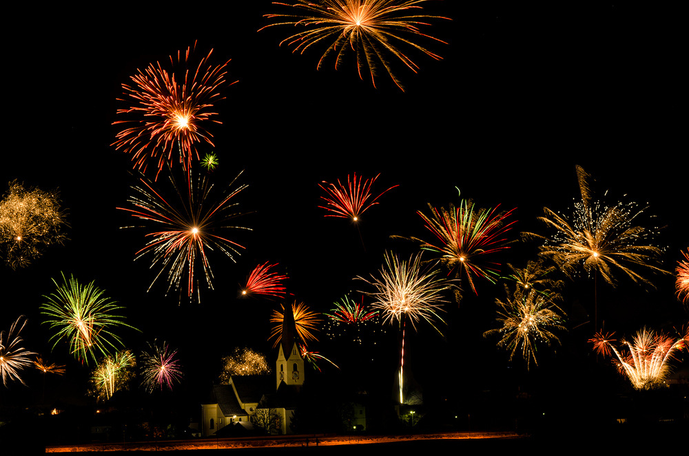 Feuerwerk in Breitenwang