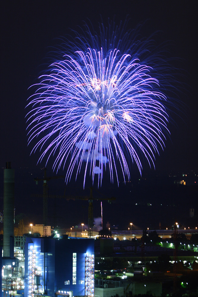 Feuerwerk in Crange