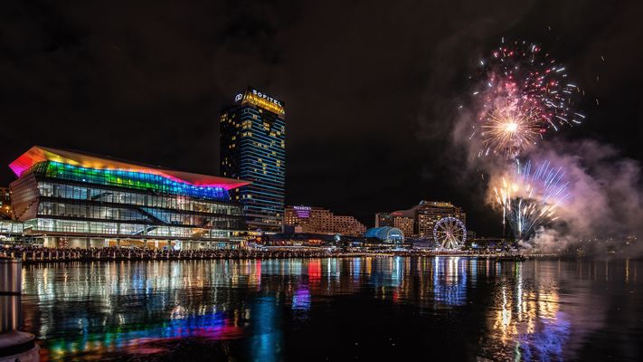  Feuerwerk in Darling Harbour - Sydney, Australien