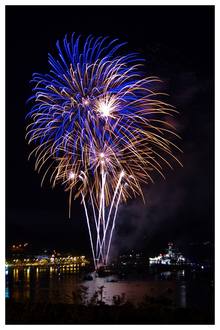 Feuerwerk in Dartmouth 2012