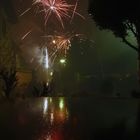 Feuerwerk in der Siedlung