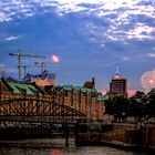 Feuerwerk in der Speicherstadt Hamburg .....