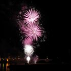 Feuerwerk in Dresden an der Elbe