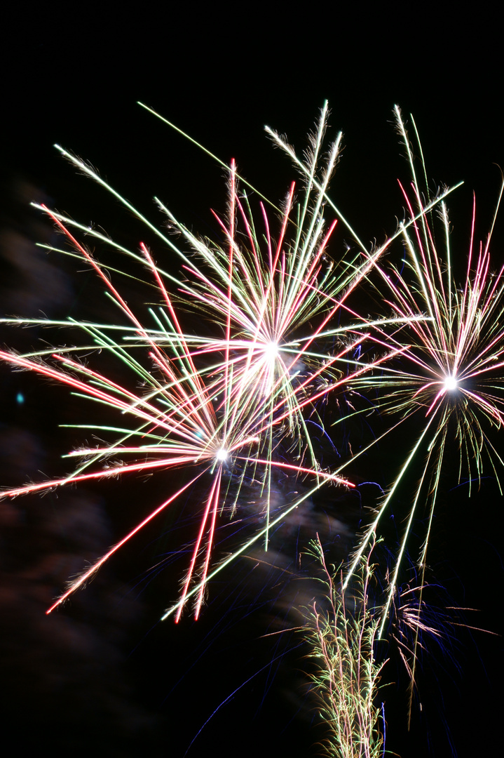 Feuerwerk in Freiberg