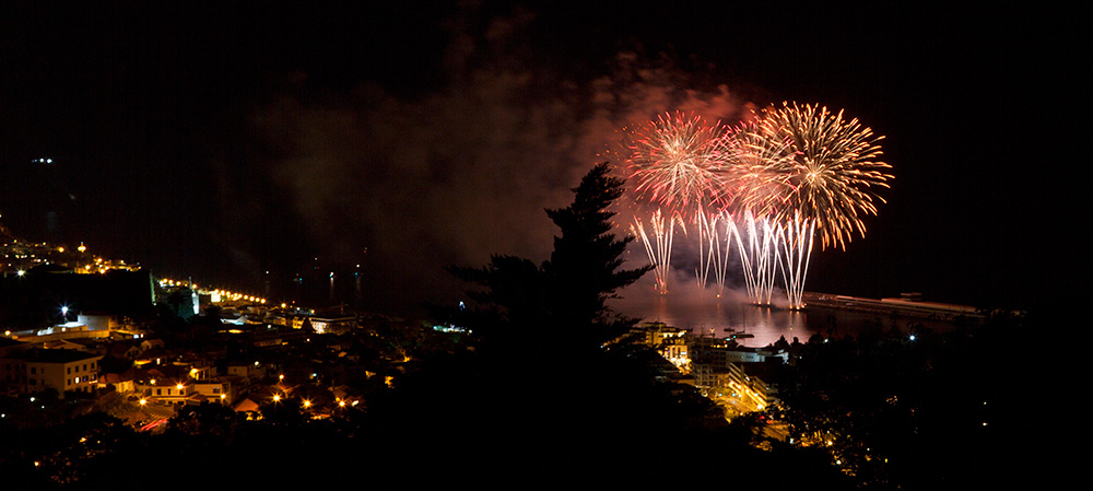 Feuerwerk in Funchal auf Madeira