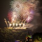 Feuerwerk in Koblenz bei Rhein in Flammen