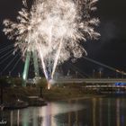 Feuerwerk in Köln am Rhein
