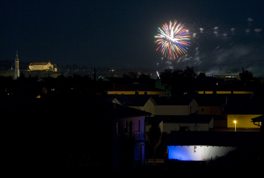 Feuerwerk in Landshut