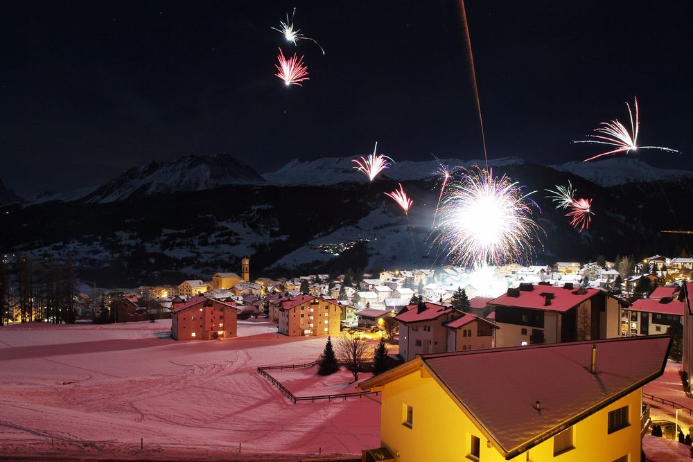 Feuerwerk in Lenz / Lantsch