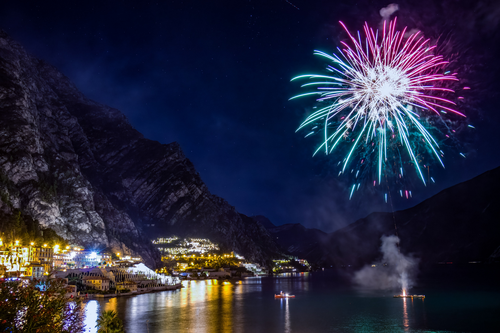 Feuerwerk in Limone