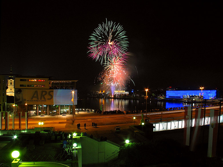 Feuerwerk in Linz