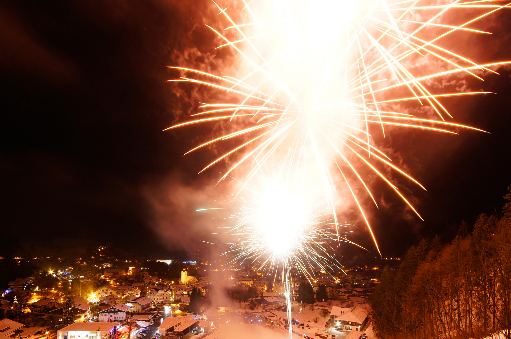 Feuerwerk in Lofer