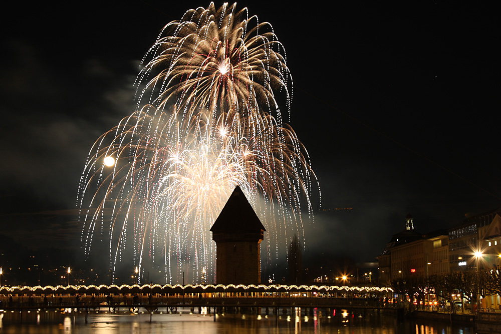 Feuerwerk in Luzern, 02.01.2010