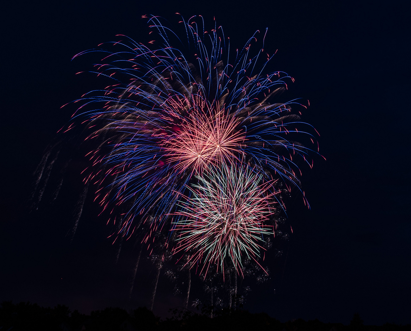 Feuerwerk in Oberschwaben