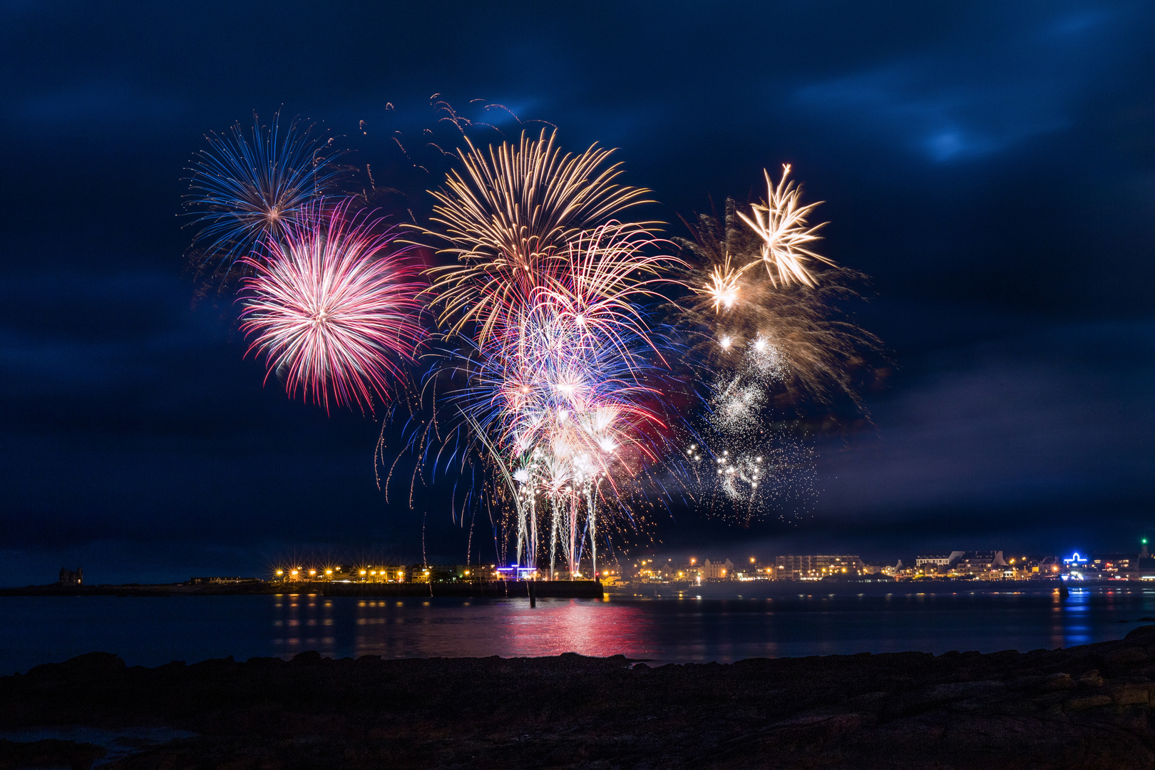 Feuerwerk in Quiberon