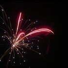 Feuerwerk in Rot