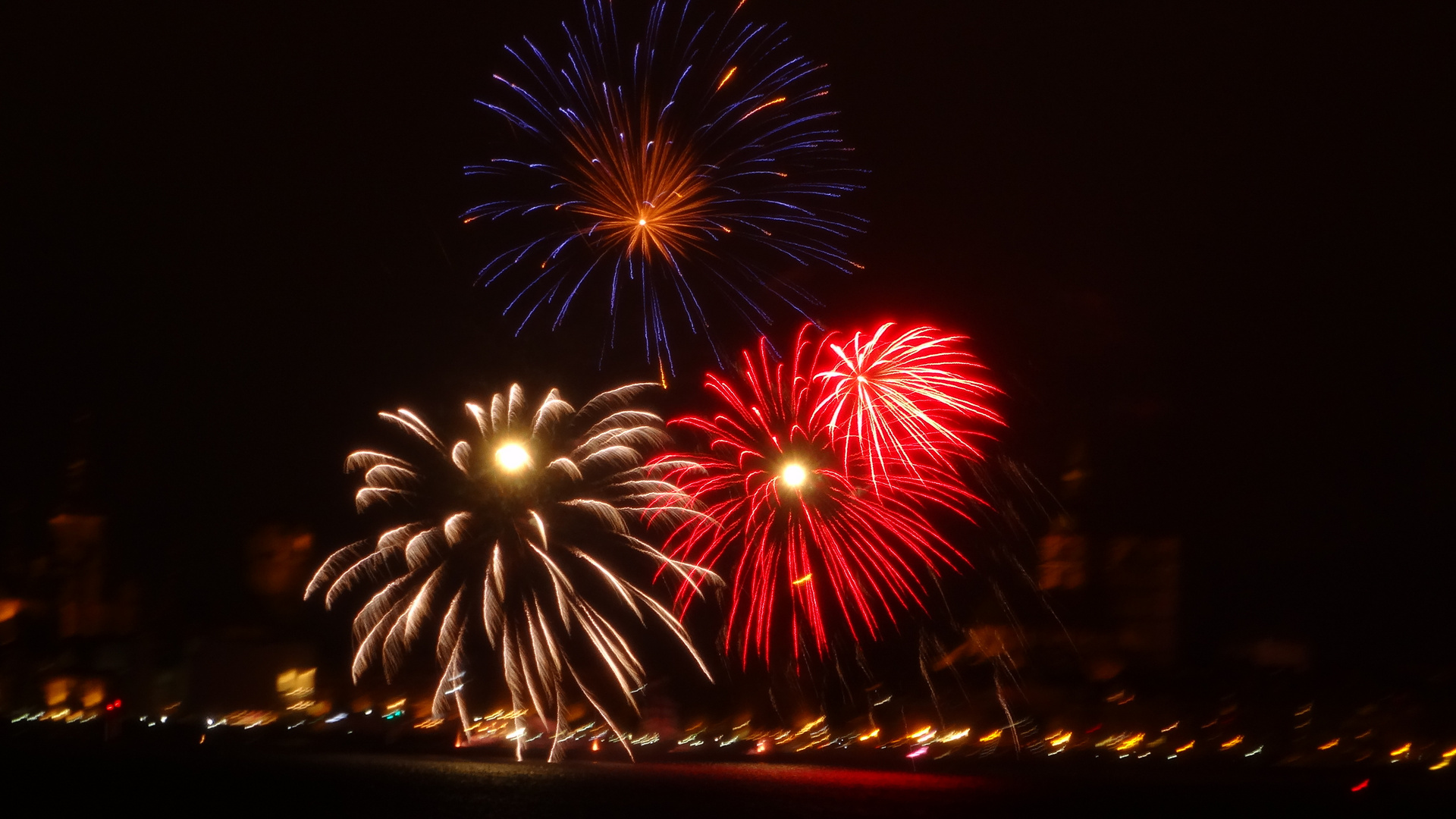 Feuerwerk in Stralsund