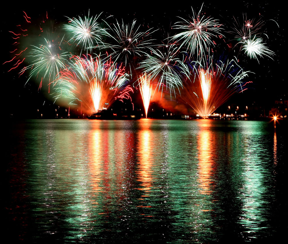 Feuerwerk in Zell am See I Foto & Bild kunstfotografie & kultur