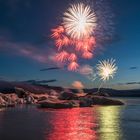 Feuerwerk Jökulsarlon