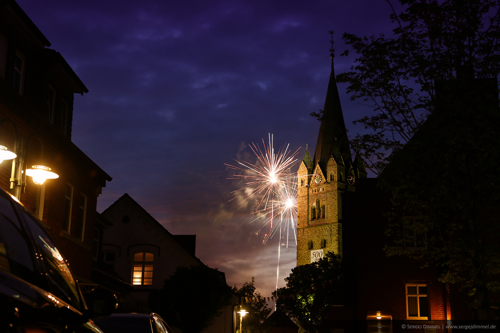 Feuerwerk - Kirche