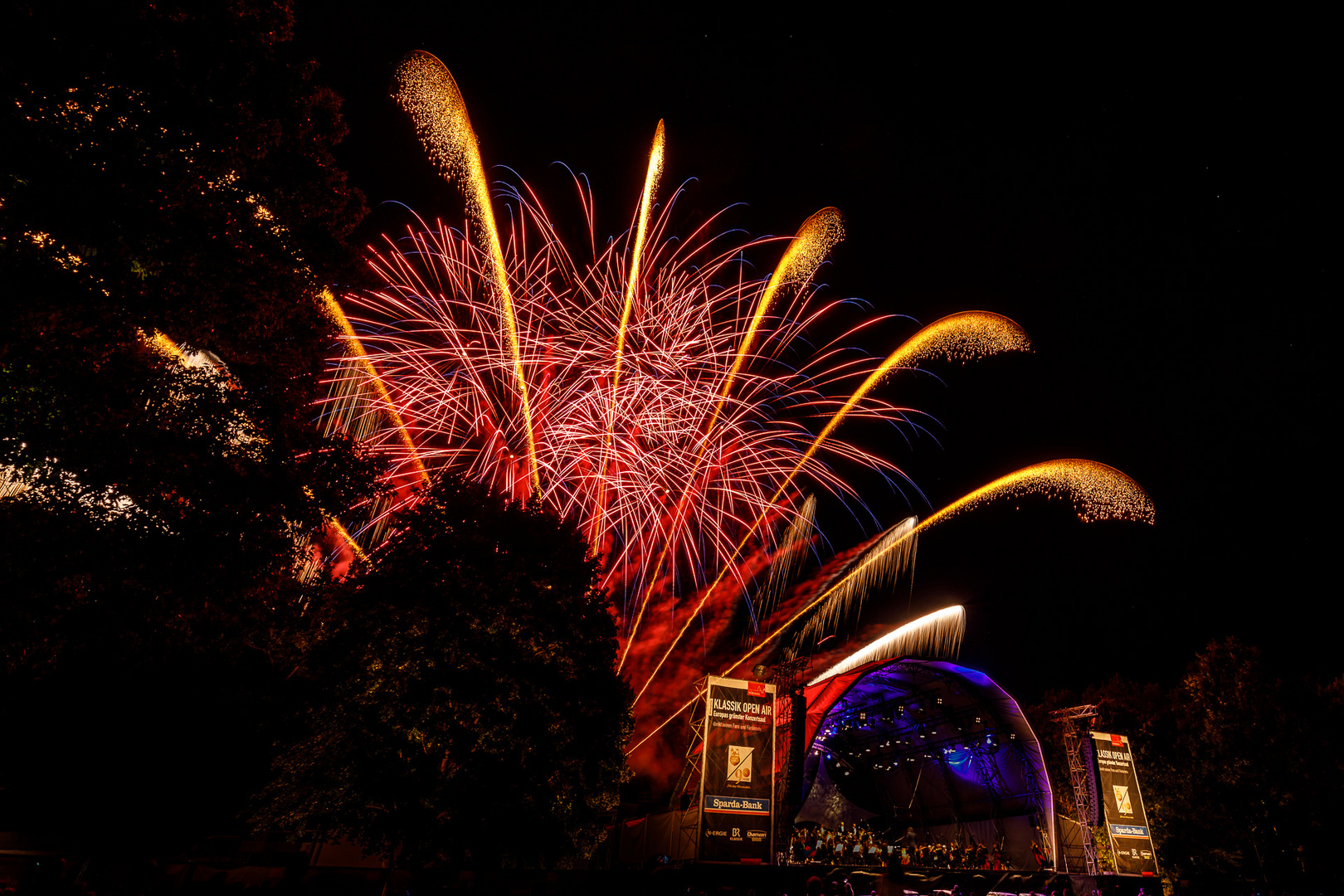 Feuerwerk, Klassik Open Air, 23. Juli 2017, Nürnberg