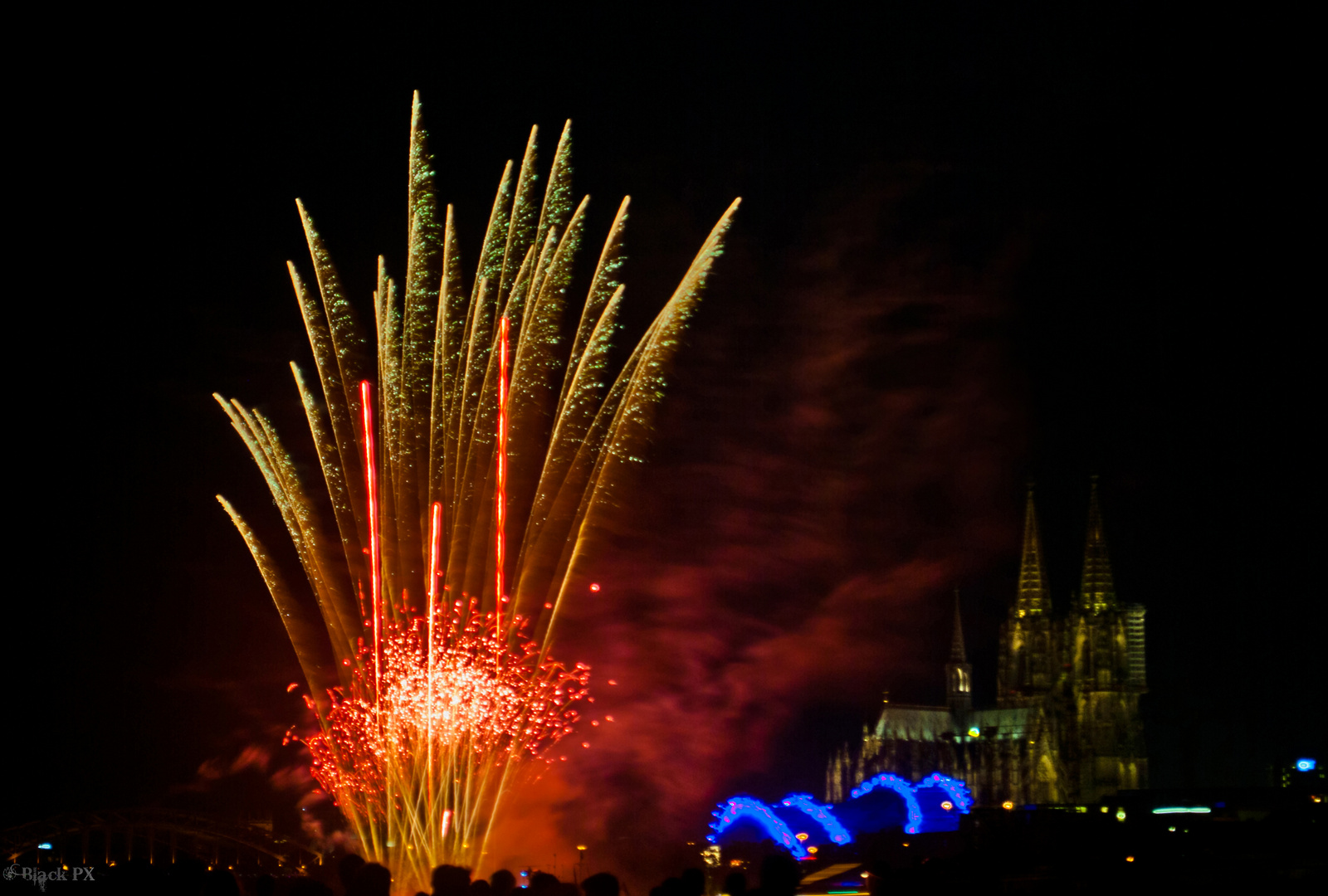 Feuerwerk - Kölner Lichter 2014 - 2