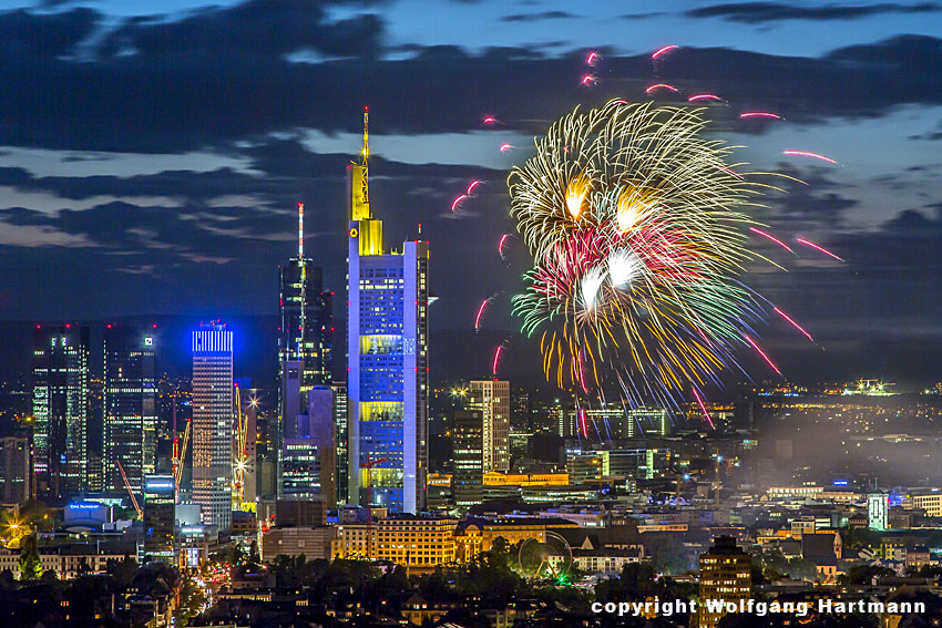 Feuerwerk Mainfest Frankfurt 06.08.12