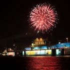 Feuerwerk MS Europa im Hamburger Hafen