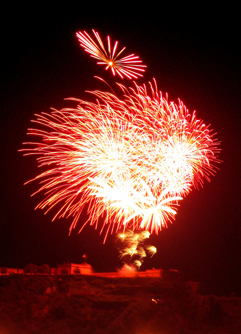 Feuerwerk Rhein in Flammen