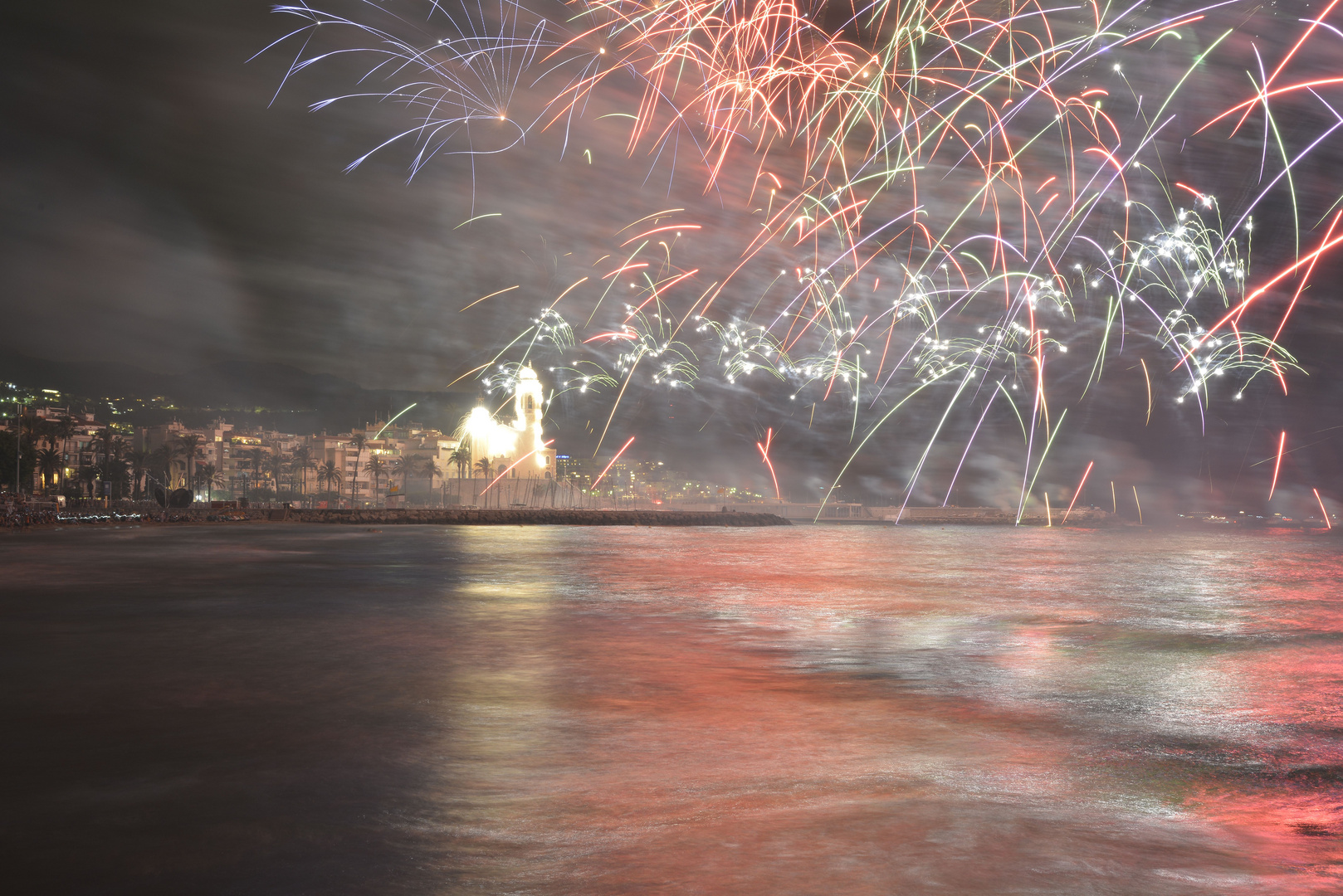 Feuerwerk Sitges