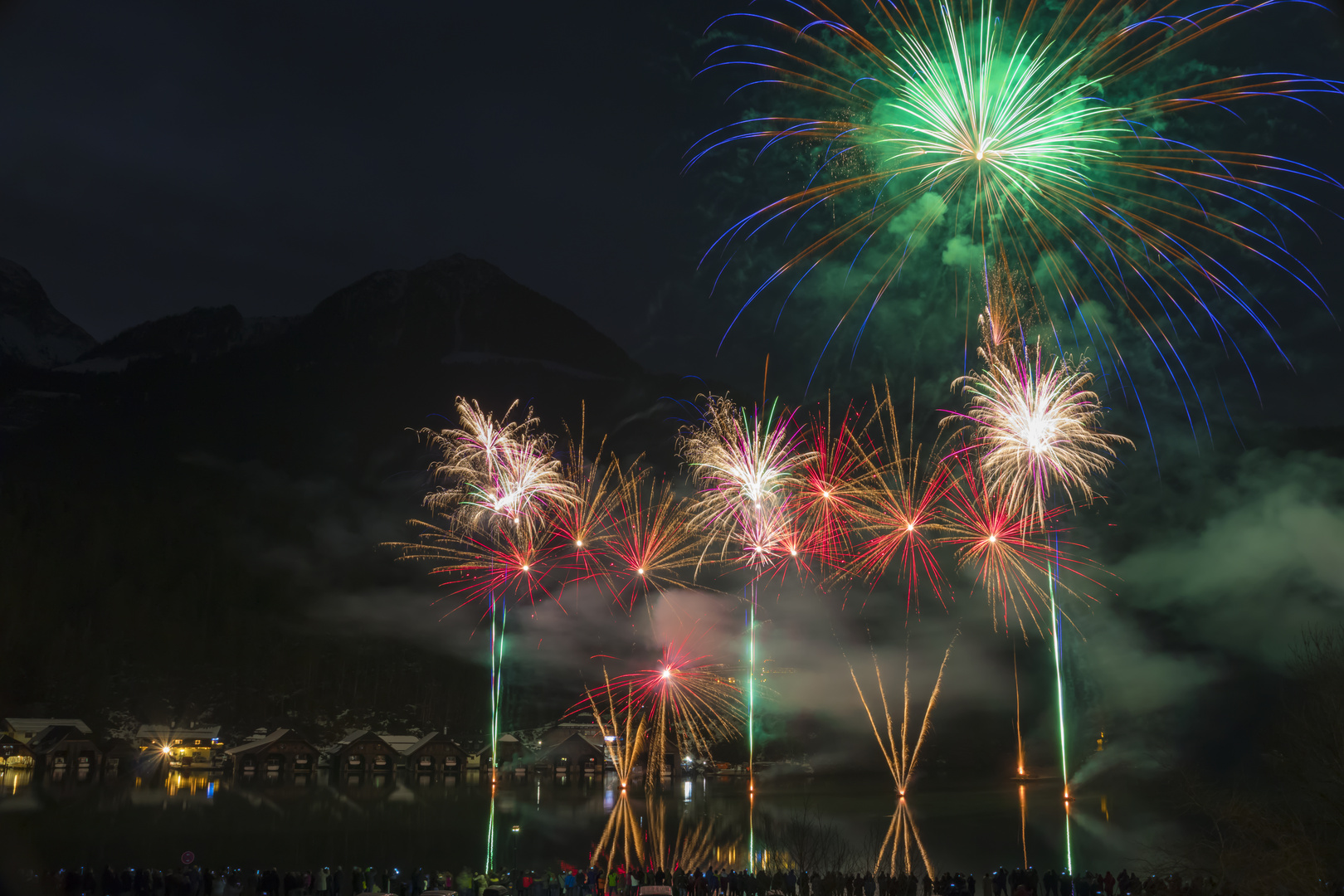 Feuerwerk-Spektakel am Königssee