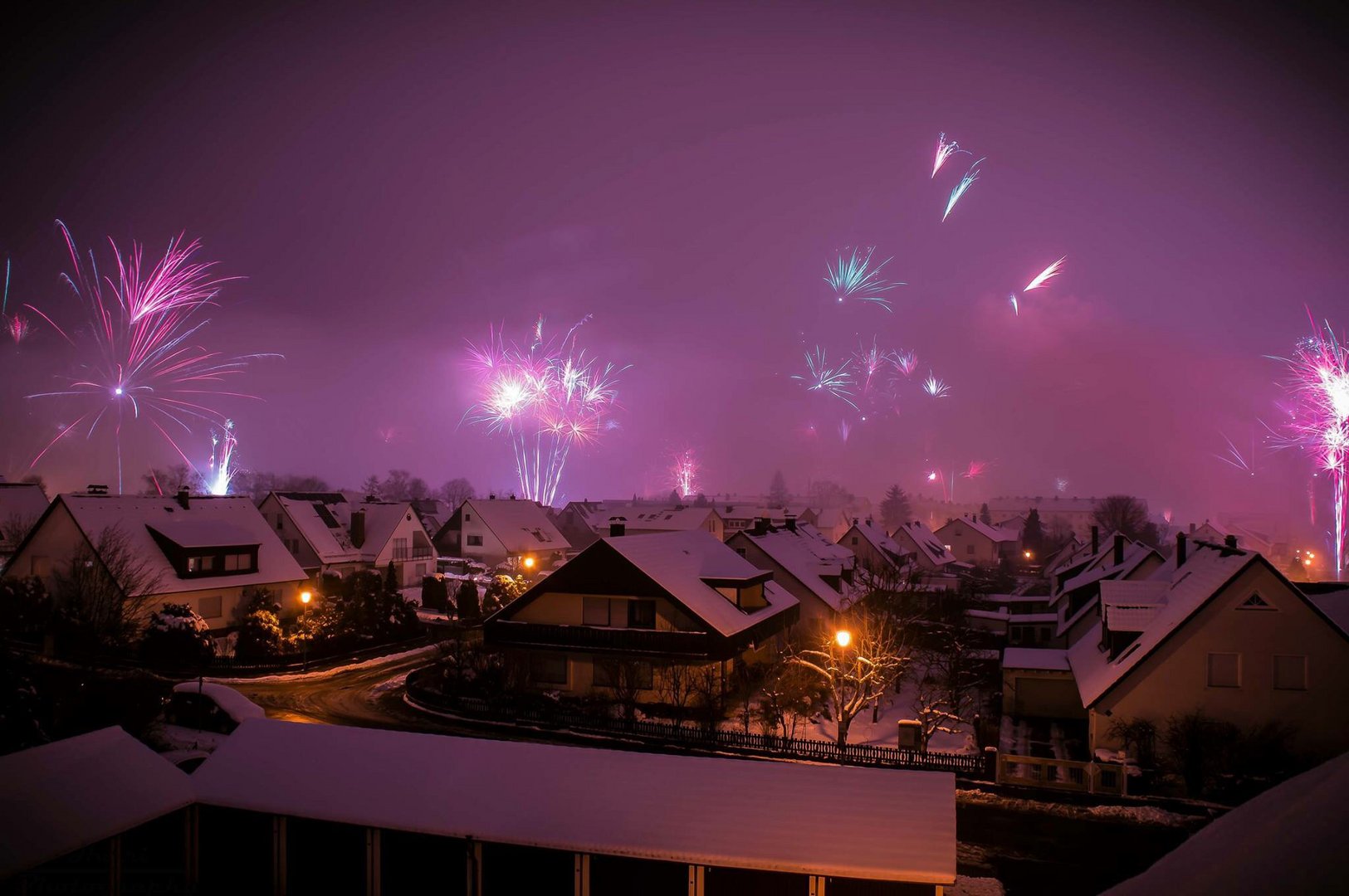 Feuerwerk über Amberg