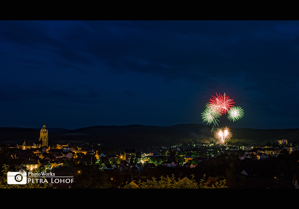 Feuerwerk über Bad Wildungen