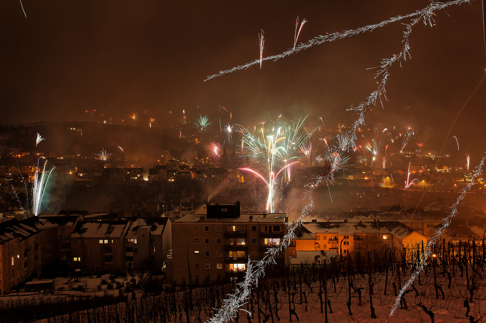 Feuerwerk über Bingen