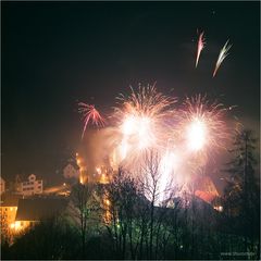 Feuerwerk über Blaubeuren