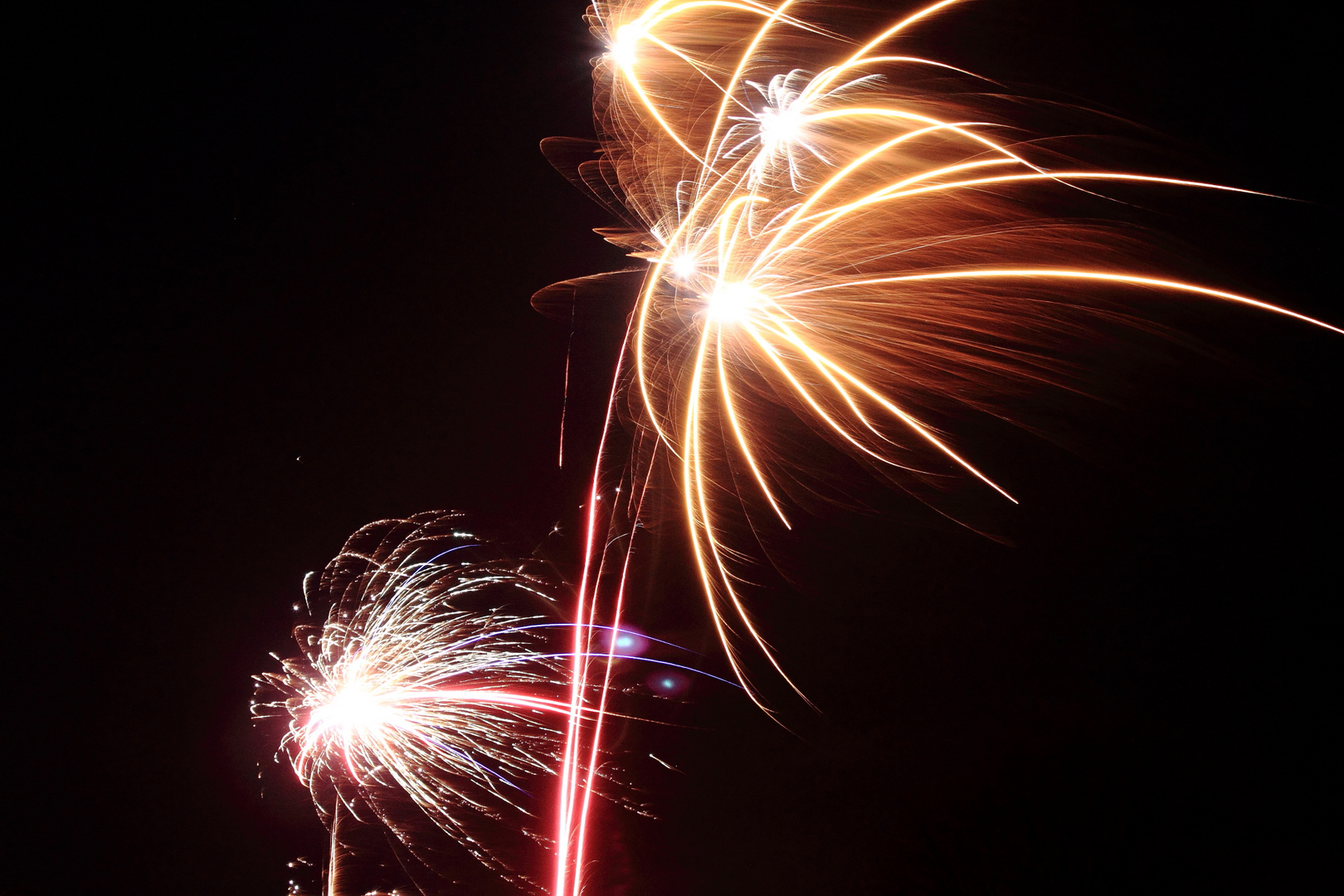 Feuerwerk über Brackel