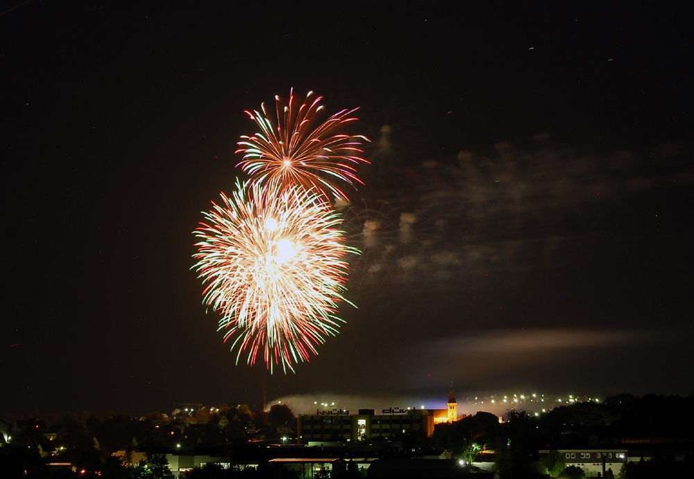 Feuerwerk über Breckerfeld