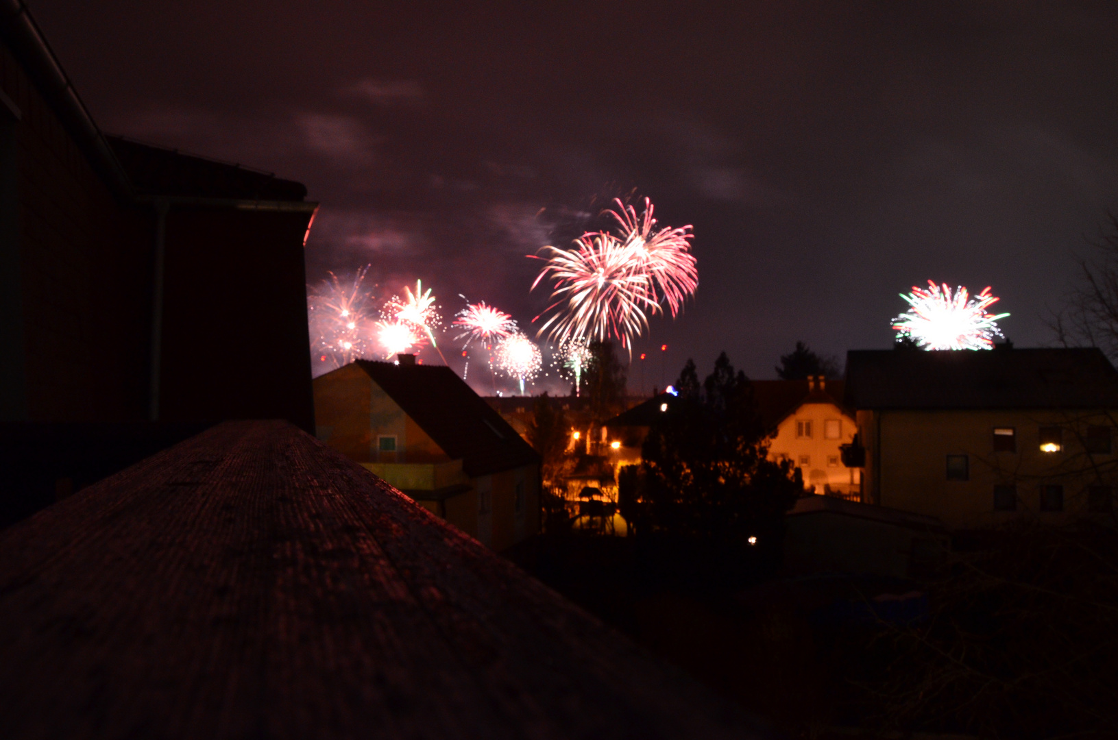 Feuerwerk über Bruck