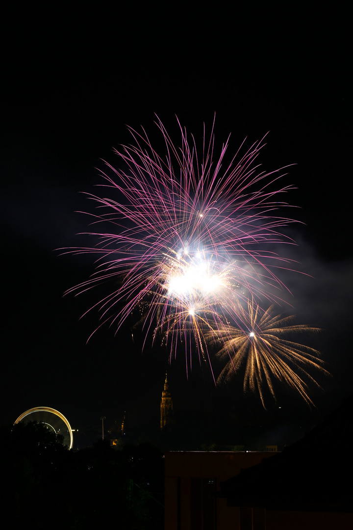 Feuerwerk über Coburg